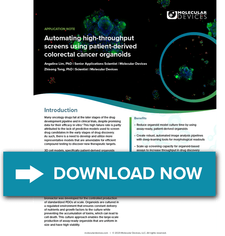 Colorectal Cancer Organoids App note