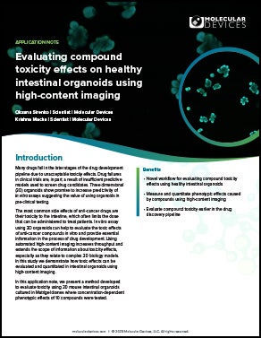 Intestinal Organoids App note