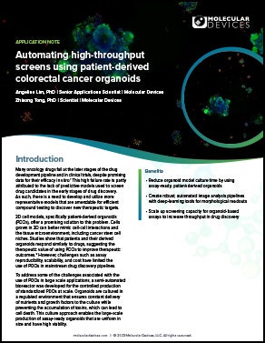 Colorectal Cancer Organoids App note