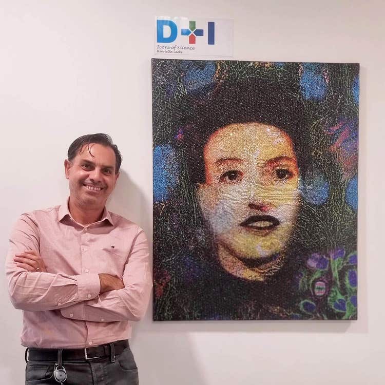 Daniele Tortorella standing with Henrietta Lack picture